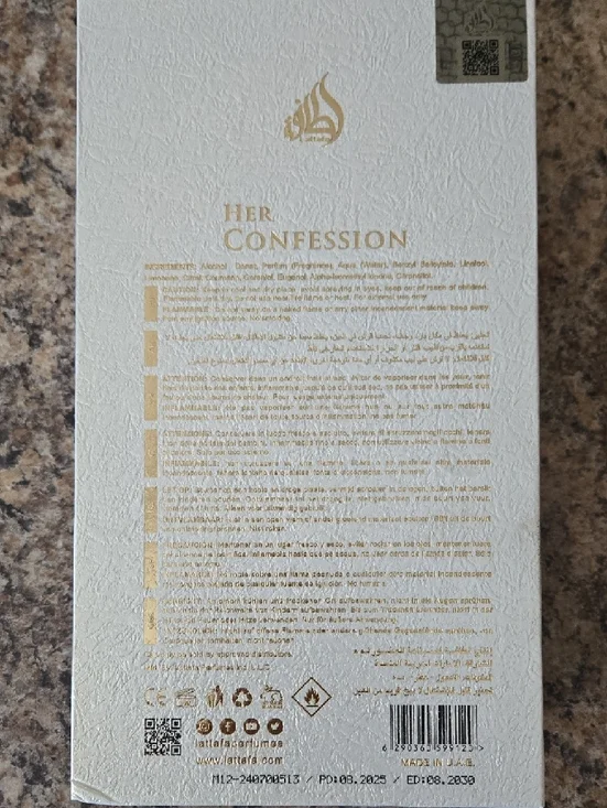 Her Confession Eau de Parfum - White & Gold Box - Picture 4 of 8